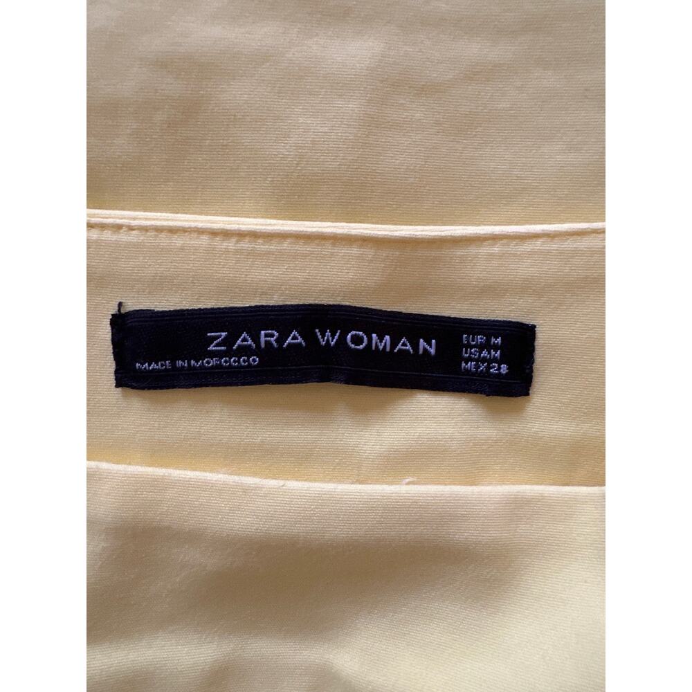 *Yellow Zara Women Mini Skirt Size M - Picture 3 of 6
